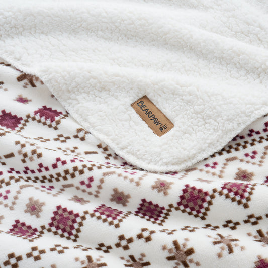 BADGER THROW FAIRISLE